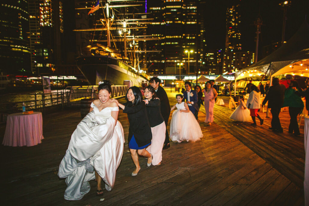 Wedding at pier 16 in NYC