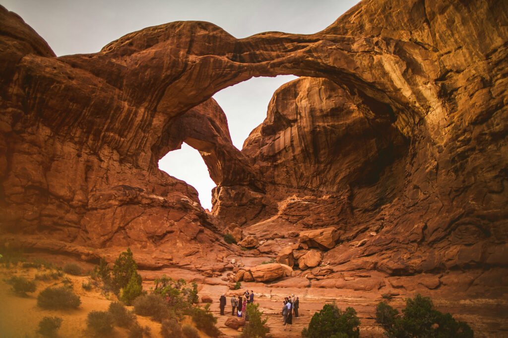 Double Arch Wedding Ceremony Moab